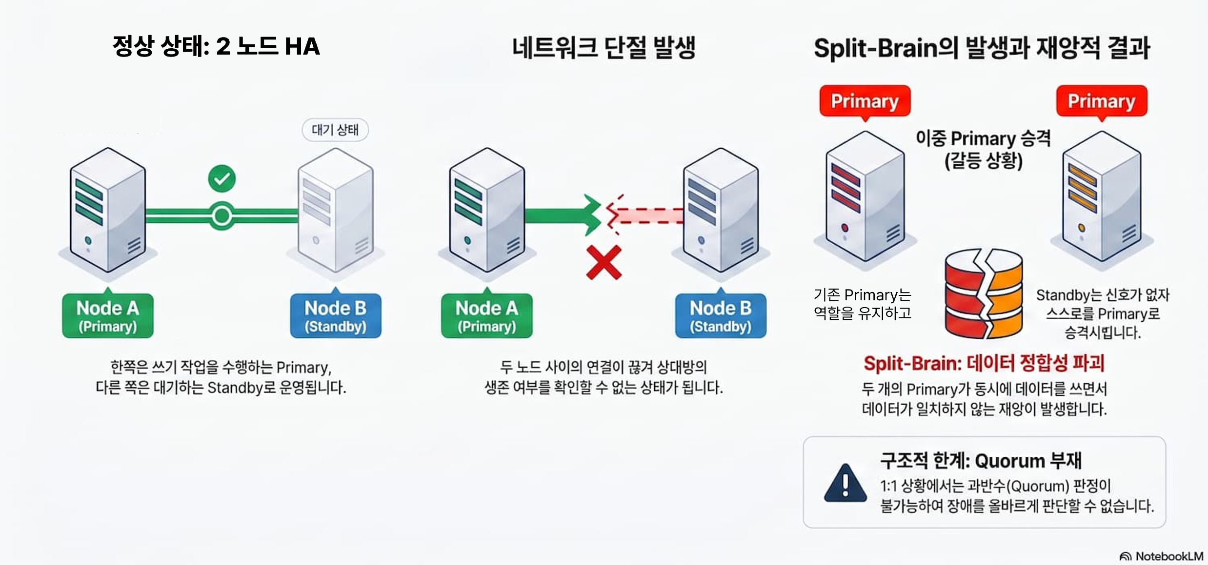 Split Brain 발생 프로세스