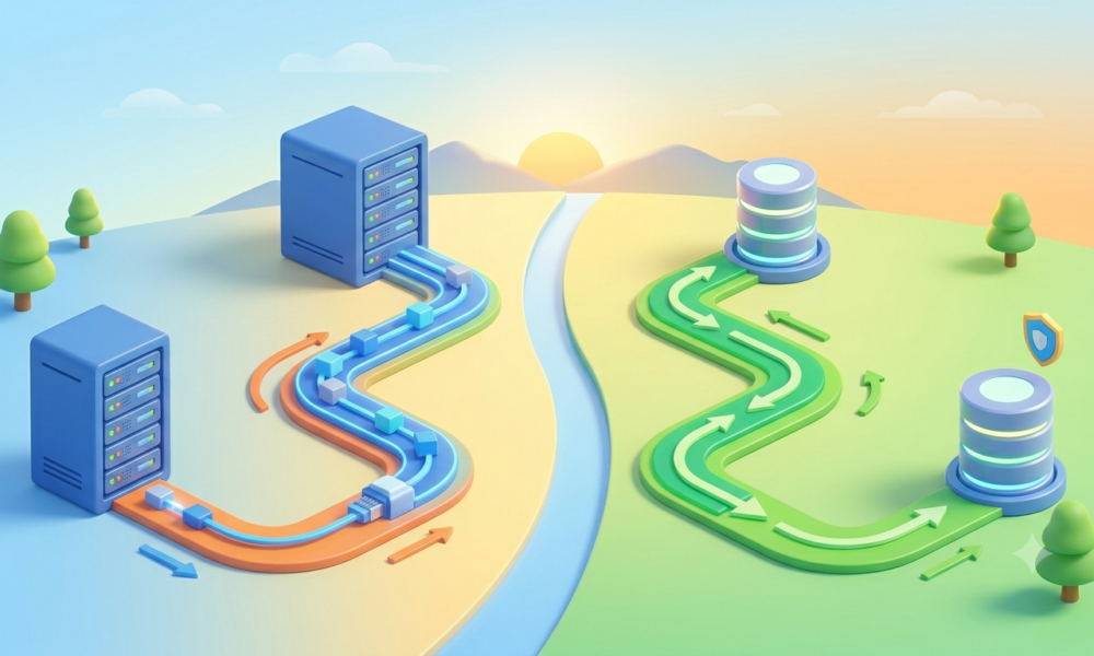 storage replication vs db replication